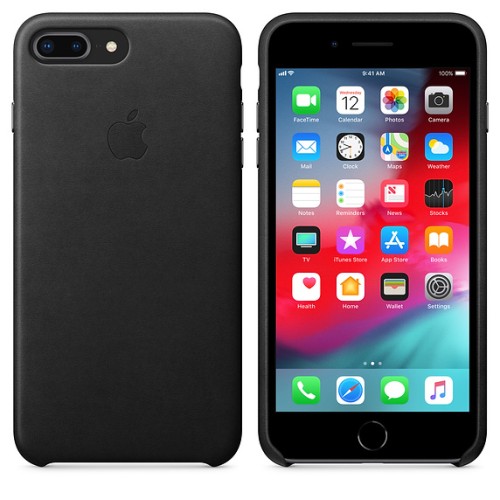 APPLE Custodia in pelle per iPhone 8 Plus / 7 Plus - Nero APPLE Custodia in pelle per iPhone 8 Plus / 7 Plus - Nero